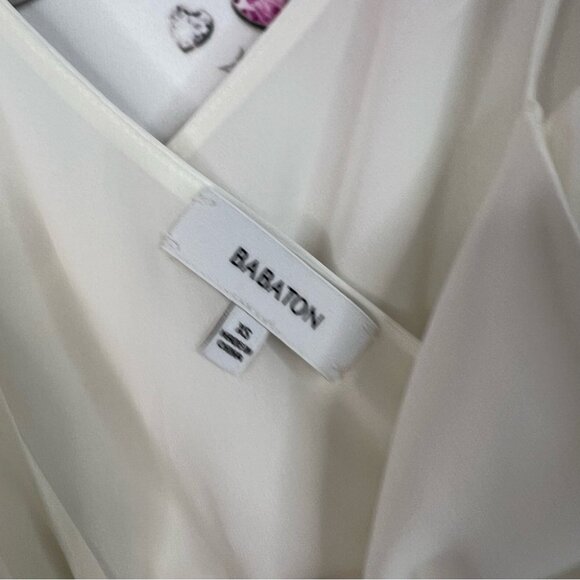 Babaton aritzia tank top white Cream Camisole Top tie up ribbon - Picture 5 of 6